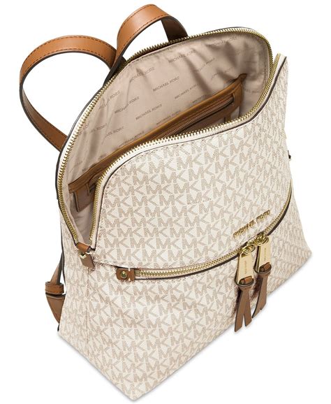 macys michael kors leather backpack|Michael Kors Backpack price.